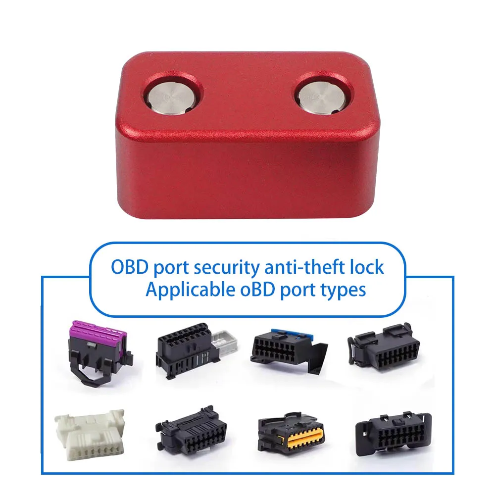 Rotes OBD2-Port-Diebstahlschutzwerkzeug, OBD-Port-Schutz für Autos/SUVs/LKWs, OBD2-Schloss-Diebstahlschutz – Detail 5