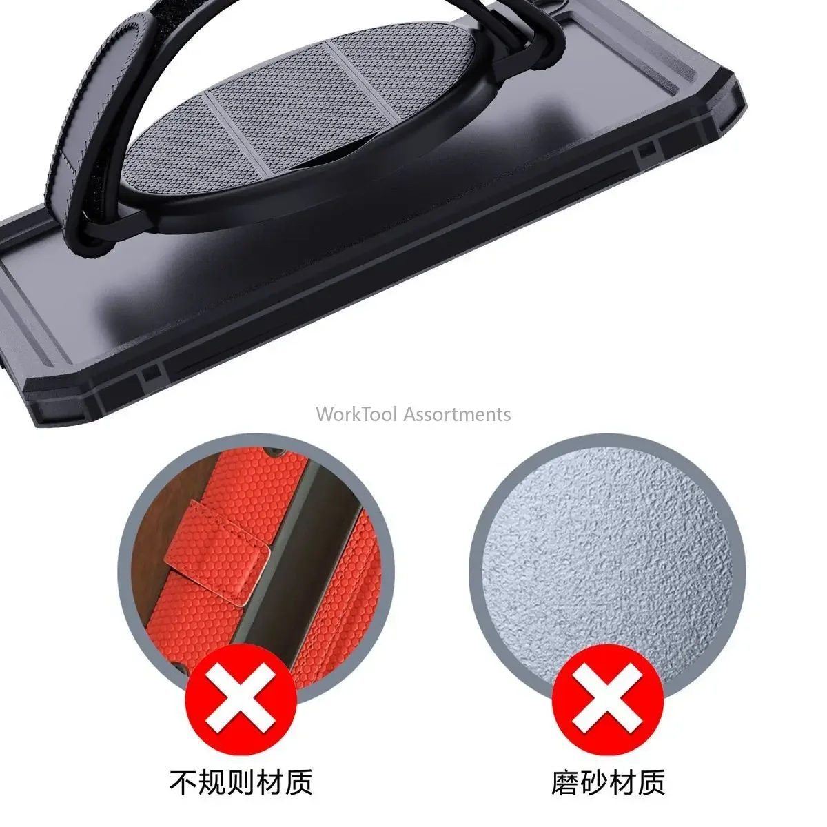 Multifunctional 360 Degree Rotating Tablet Stand Self‑Adhesive Wristband Desktop Holder Universal for iPad & Android Tablets