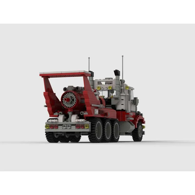 

MOC-78500 Новая классическая модель самосвала-полуприцепа красного цвета, конструктор из 805 деталей, подарок для мальчиков на день рождения и Новый год