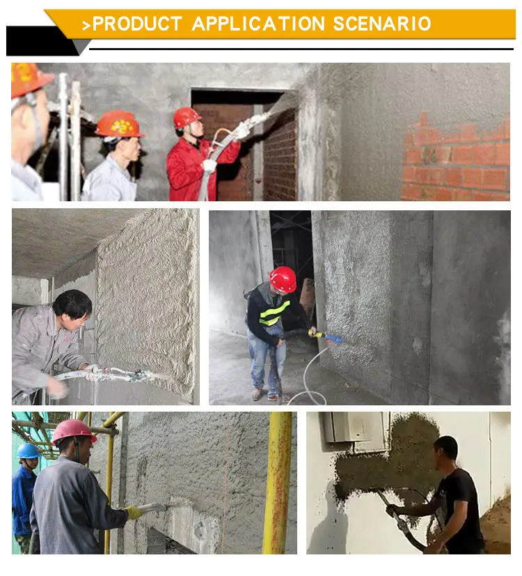 Mortar Spraying Machine With Mixer Putty Spraying Machine Small Cement Mortar Wall Plastering Machine