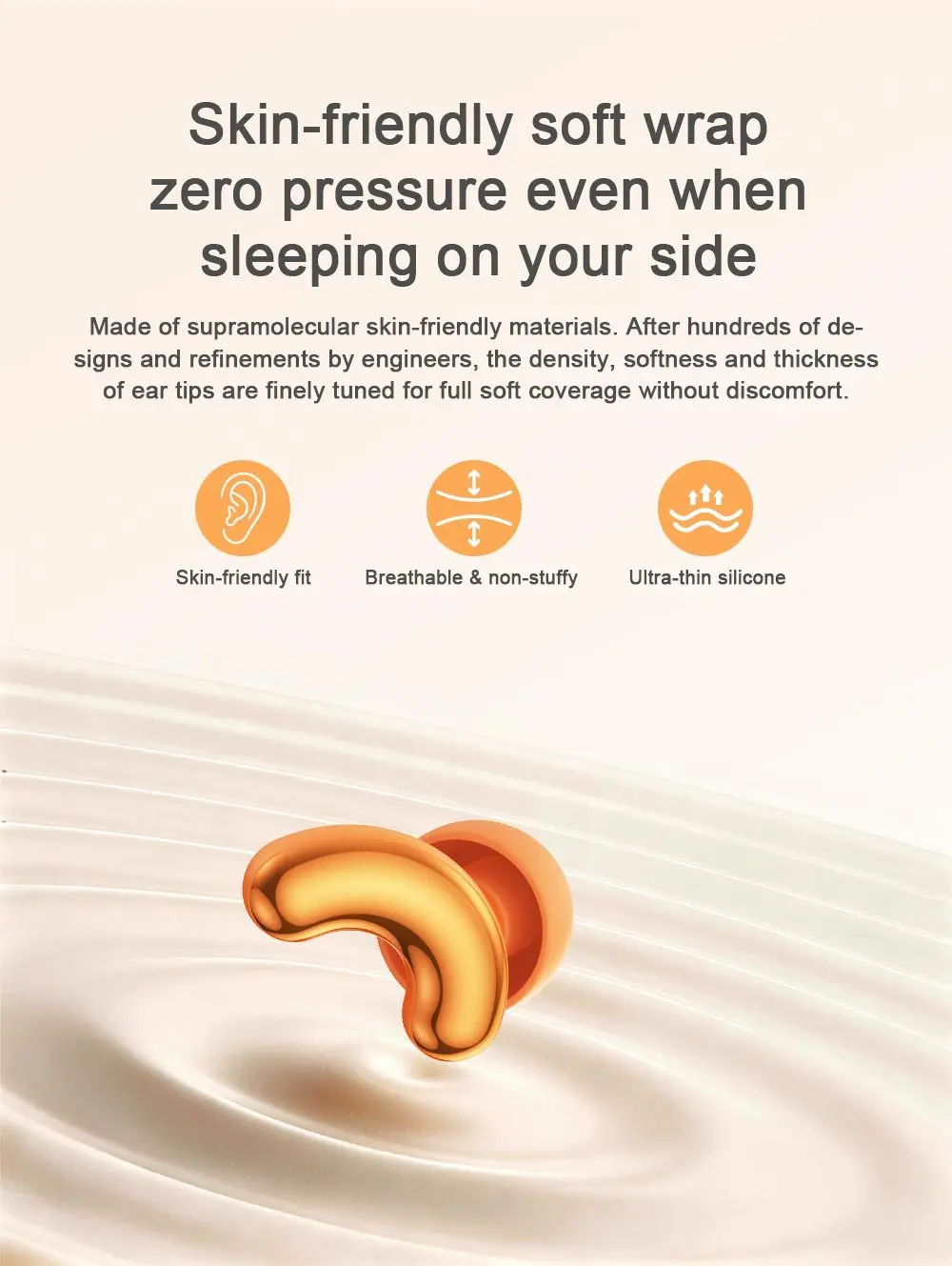Silicone Ear Plugs for Sleeping 25dB Noise Cancelling Hearing Protection Reusable Earplugs for Sleep Focus Concerts Work Study