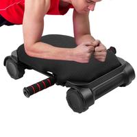 Abdominal Wheel Ab Roller 4-Wheel Ab Exercise Equipment For Core Workout Multi-Function Ab Roller Automatic Rebound Sliding