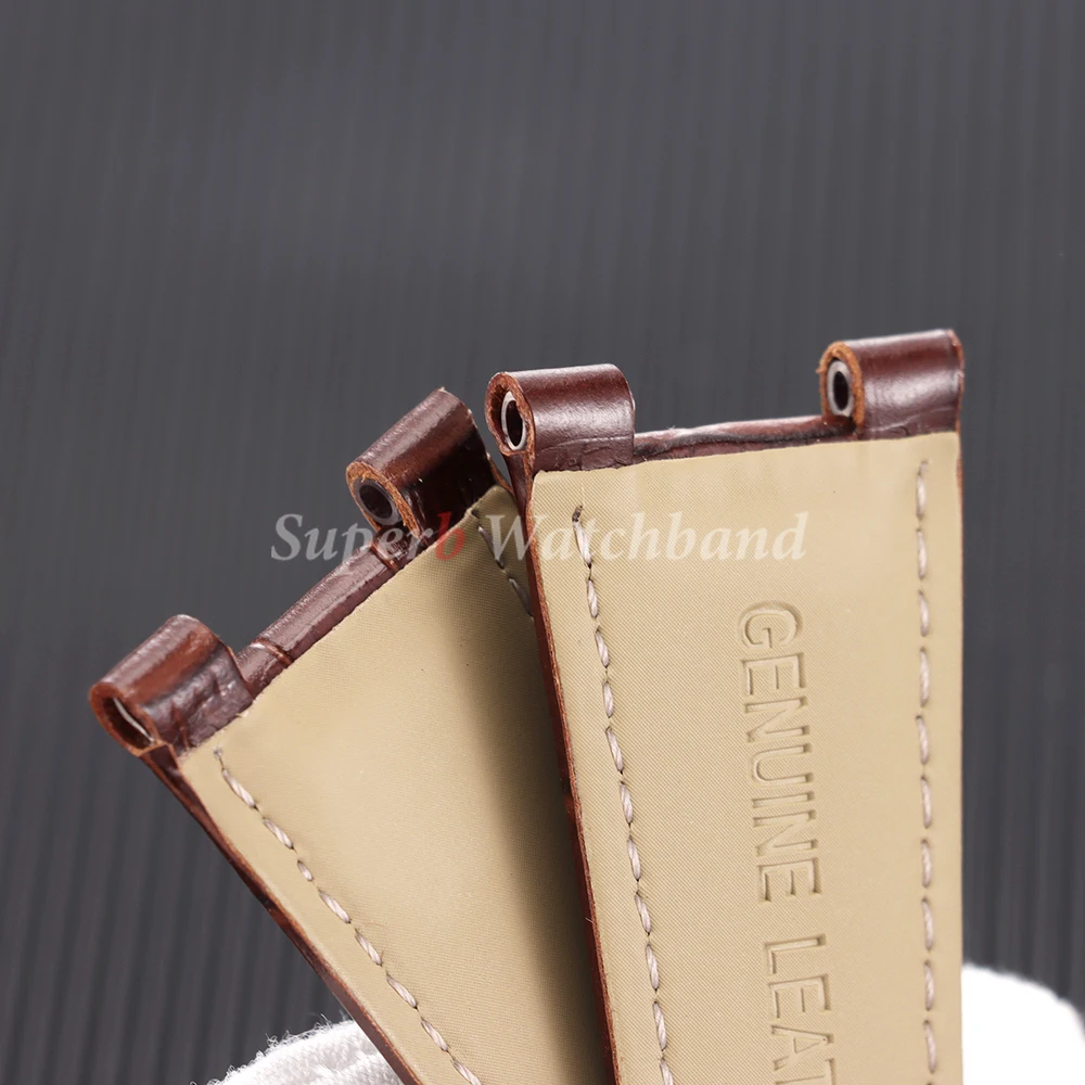 For Patek Philippe Nautilus Series Genuine Cow Leather Watch Strap with 25mm Cowhide 5711 5712G for Men Premium Watchbands