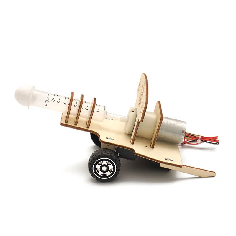 Diy ciência brinquedo kit de ferramentas experimentais modelo canhão ar física compressão ar aprendizagem crianças brinquedos educativos material escolar