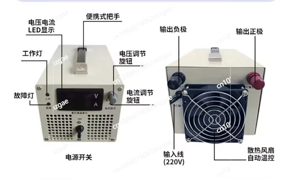 High Power 2000W Adjustable Regulated Switching Power Supply with DC 0-100V 200V 300V 400V 500V 600V Output
