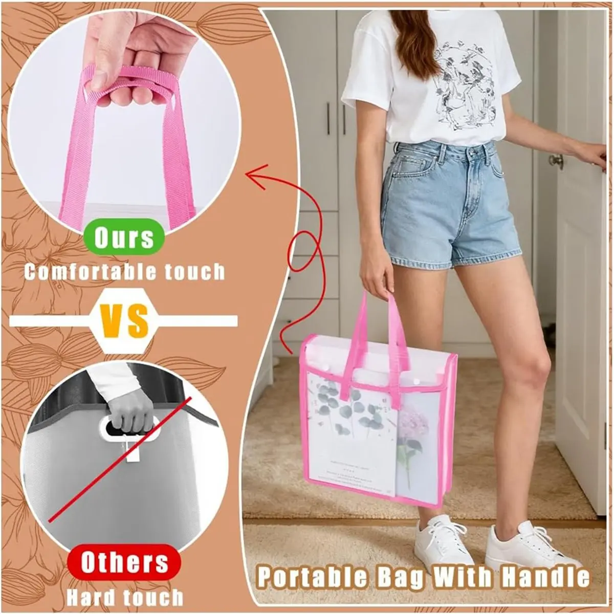 4 Pcs Scrapbook Paper Storage Organizer 4 Colors Translucent Plastic Scrapbook Organizer Document Storage Bag