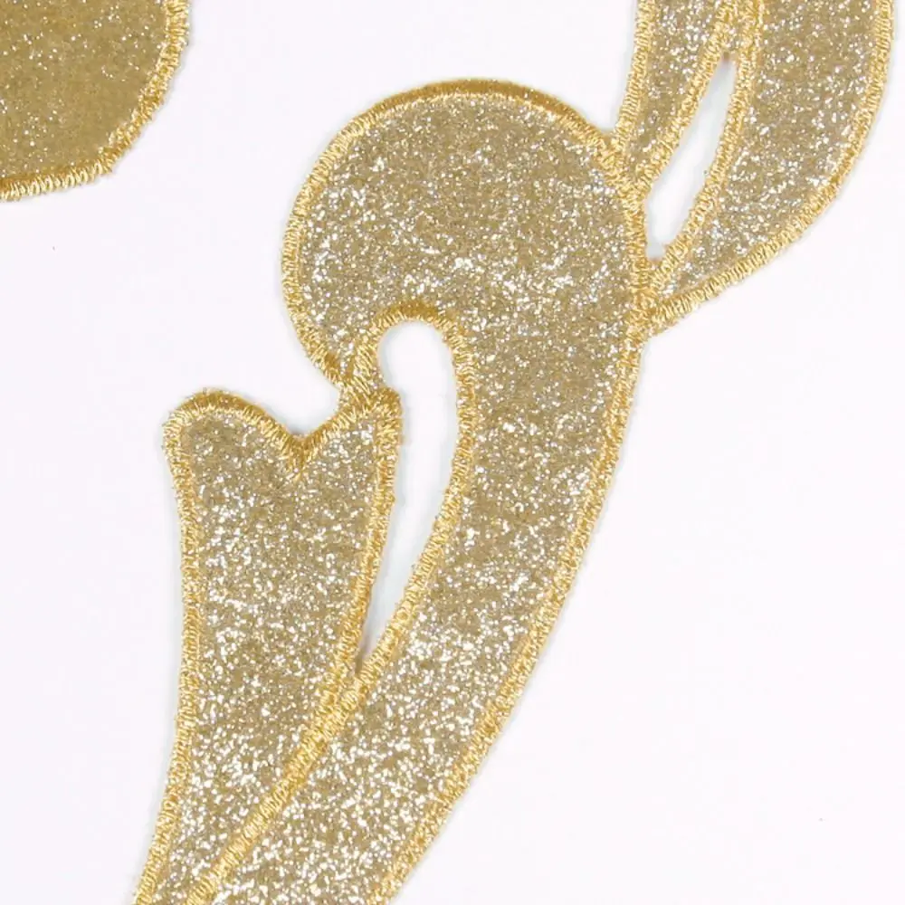 2 Pieces Gold Silver Embroidery Applique Patch Collar Decoration Sequin Baroque Applique Handmade Accessories Sew On Patch