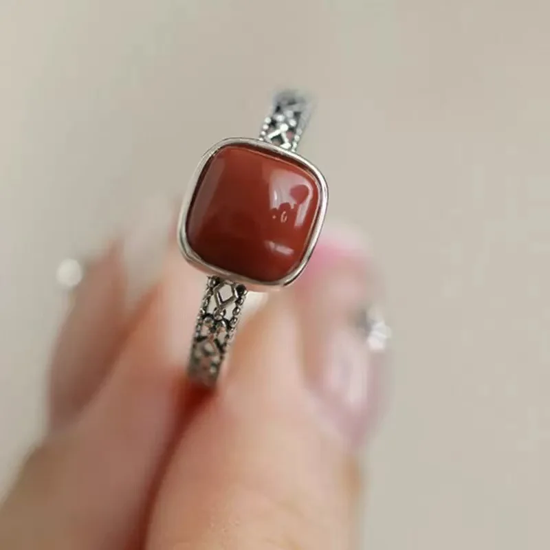 925 Sterling Silver Ring Vintage for Women Beautiful Fashion Wedding Engagement Jewelry Shining Gemstone Women Gifts
