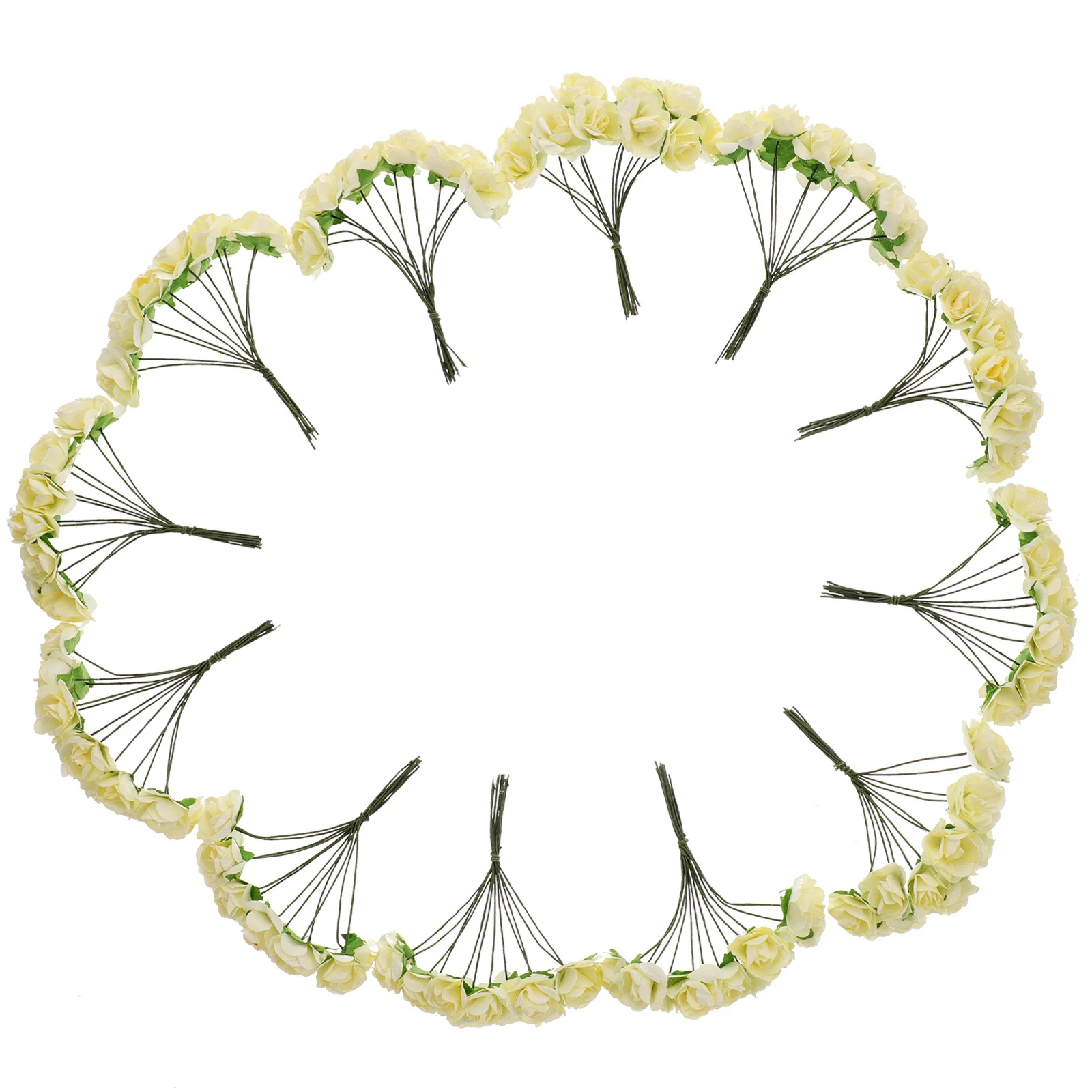 

144Pcs Faux Paper Plum Blossom Flowers Artificial Plant Simulation Home Office Shop Floral Party Decoration Paper Flower Craft