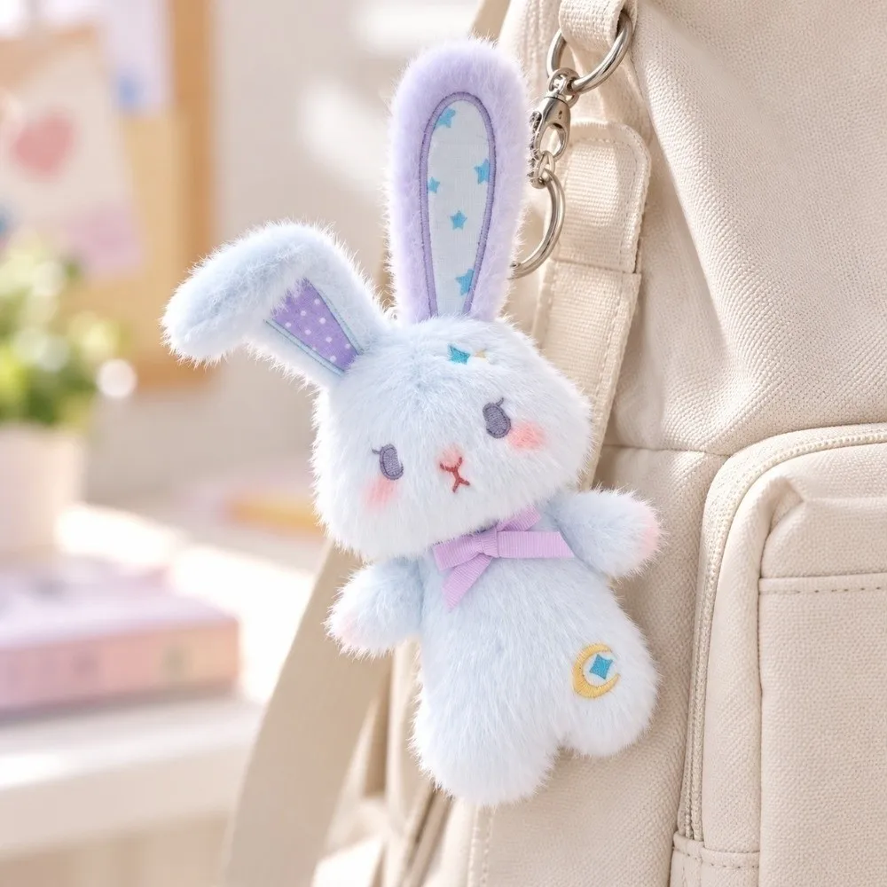 Soft Rabbit Plush Keychain Premium Cotton Multi Colors Astrology Bunny Keychain Miniature Size Exquisite Kawaii Plush Pendant