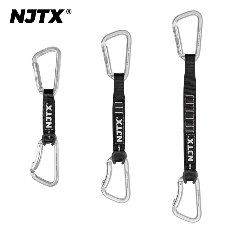 NJTX Quiet Adventure Mountaineering Rock Climbing Ice Climbing Quick Hanging Daima Flat Belt Short Connection 12cm/18cm/25cm