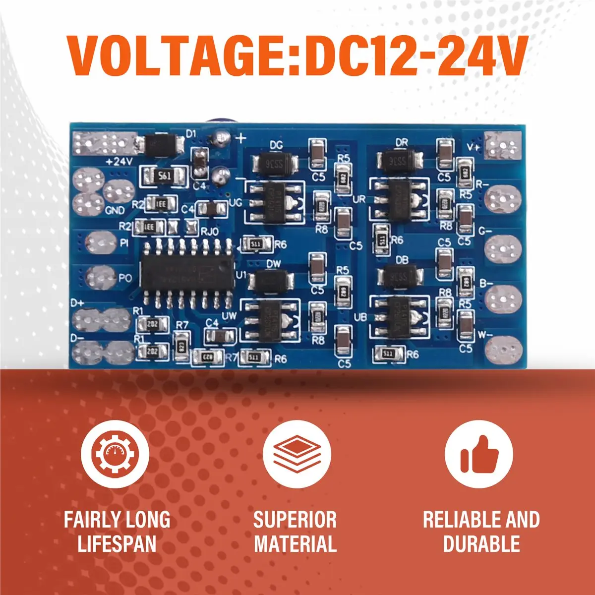 4Channel RGBW for Constant Current Decoder DC12-24V Input 500mA 4CH DMX512 Decoder for RGBW LED Light