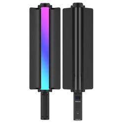Upgrade RGB Video Light Stick w Barndoor Wand Party Colorful LED Lamp Fill Light Handheld Flash Speedlight Photography Lighting
