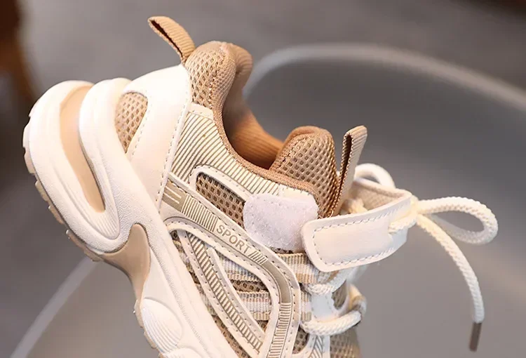 Kinder-Sneaker für Mädchen, Schulschuhe, Freizeitschuhe für Jungen, Frühling/Herbst, vielseitige Kindersneaker, atmungsaktive Mesh-Schuhe – Detail 14