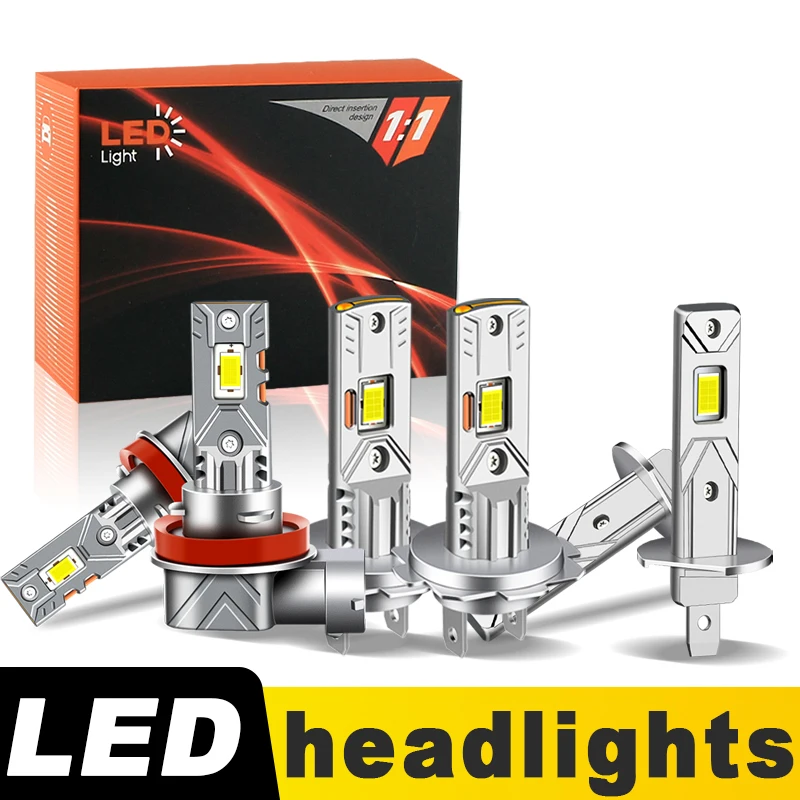 2PCS CANbus H1 H7 H11 LED Headlight Bulb High Low Foglight Plug & Play For Renault Modus 2004-2012 2005 2006 2007 2008 2009 2010