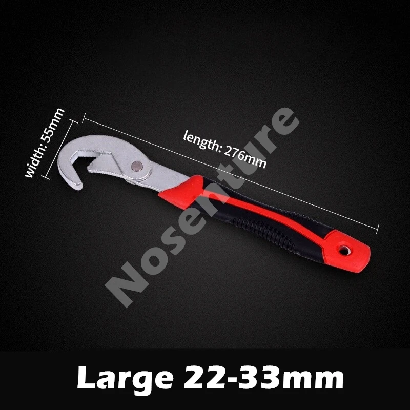 Adjustable Hook Black Oxide Spanner Wrench 6-32 mm Multifunctional Universal Pipeline Steel Wrench Set Manual Hardware Grip Tool