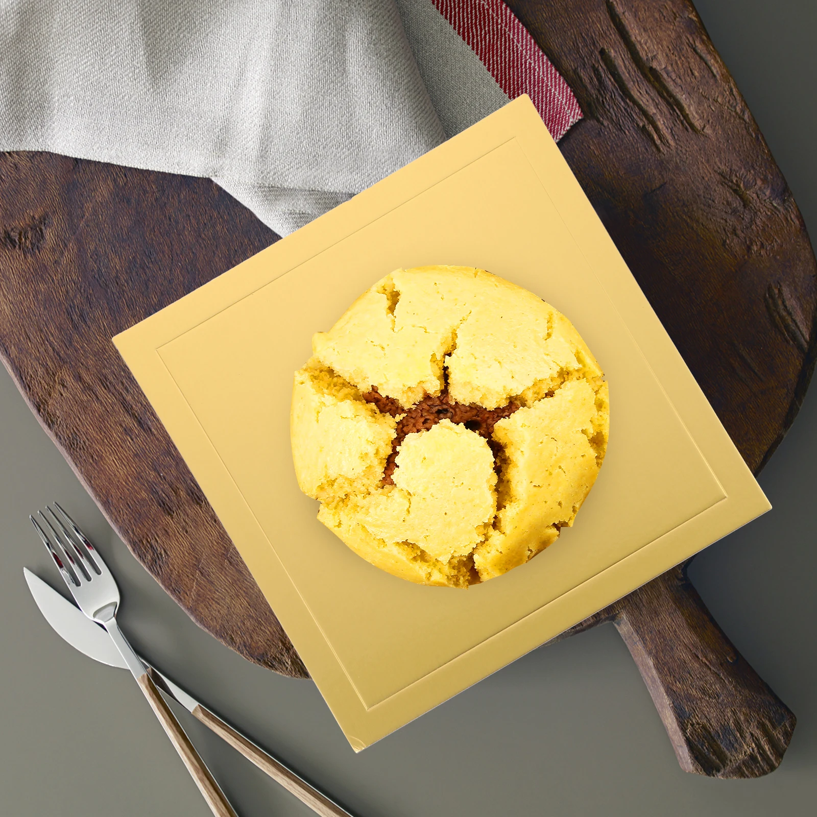 

5Pcs Cake Display Bases Thicken Square Cardboard Safe Reliable Versatile Design Wedding Party Desserts Storage