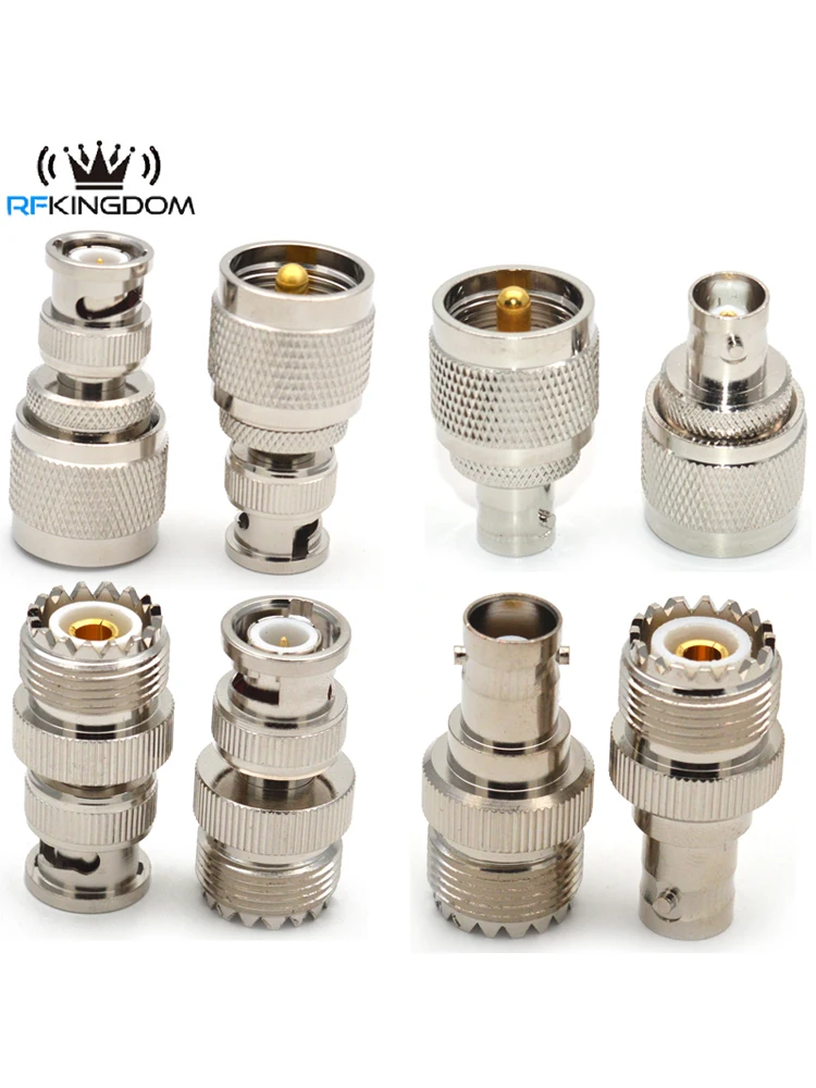 PL259 SO239 UHF Auf BNC Q9 SL16 Männlich Weiblich Adapter PL-259 S0-239 Gerade RF Koaxial Stecker Kupfer Messing – Detail 2
