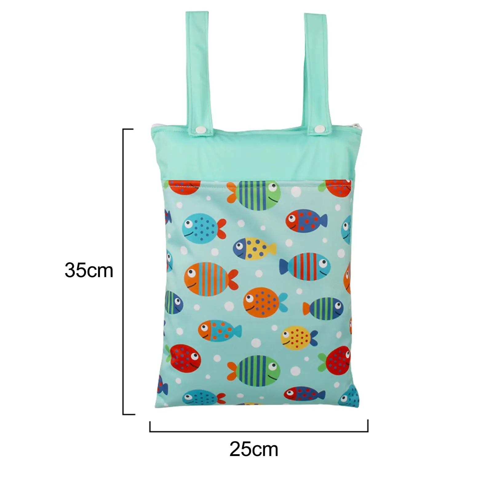 Baby Diaper Pouch Double Handles Waterproof Zipper Infant Diaper Bag for Daycare Outdoor Activities Shopping Newborn Gift Picnic