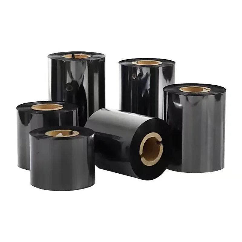 Wax-based carbon band Width 50mm/60mm/70mm/80mm/90mm/100mm/110mm Length300m Wax Label Ribbon for Thermal Transfer Printer