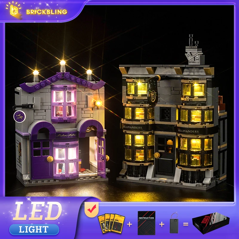 

Brick Bling LED Light 76439 Set Suitable for Ollivanders&Madam Malkin's Robes Building Blocks Gift (Lighting Accessories Only)