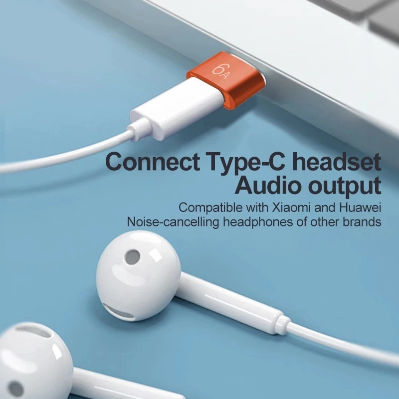 6A tipo C femmina A USB A maschio adattatore OTG USB-C convertitore per Macbook Xiaomi Samsung Oneplus adattatore connettore cavo Realme