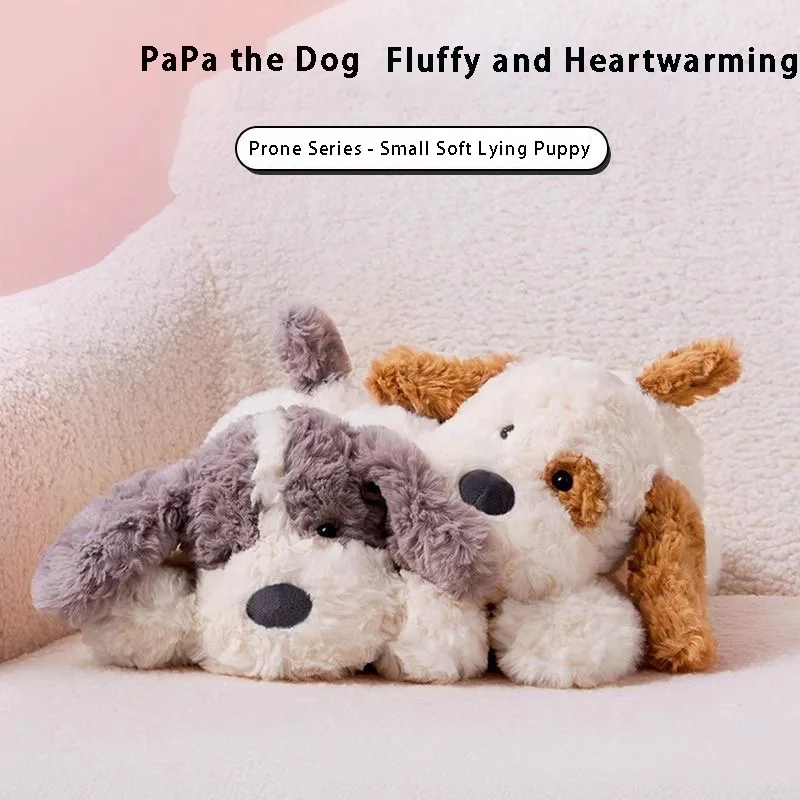 

Аутентичная лежачая кукла-собака, труба, креативная плюшевая кукла, лежащий щенок, милые игрушки для сна, чтобы отправить девушки, праздничные подарки