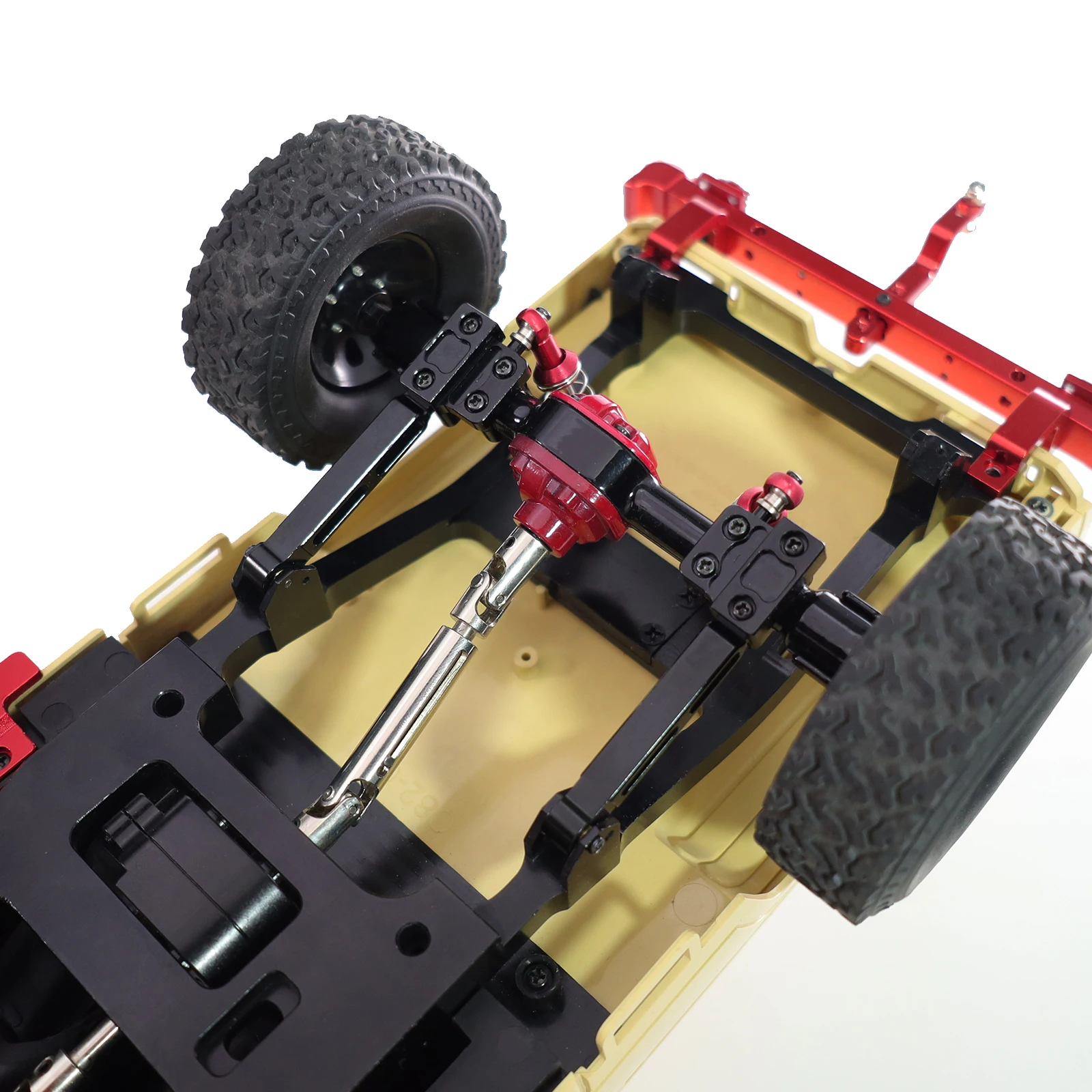 金属製フロントおよびリアアクスルリアプルロッドキット MN モデル 1/12 MN82T LC79 MN82S MN82Pro MN82 リモートコントロールカーアクセサリー用