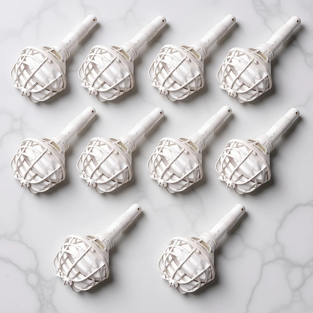 

10Pcs Hollow Flower Holders Premium Plastic Wedding Holding Flower Holder for DIY Bridal Bouquet Fresh Keeping Non-Slip Handle