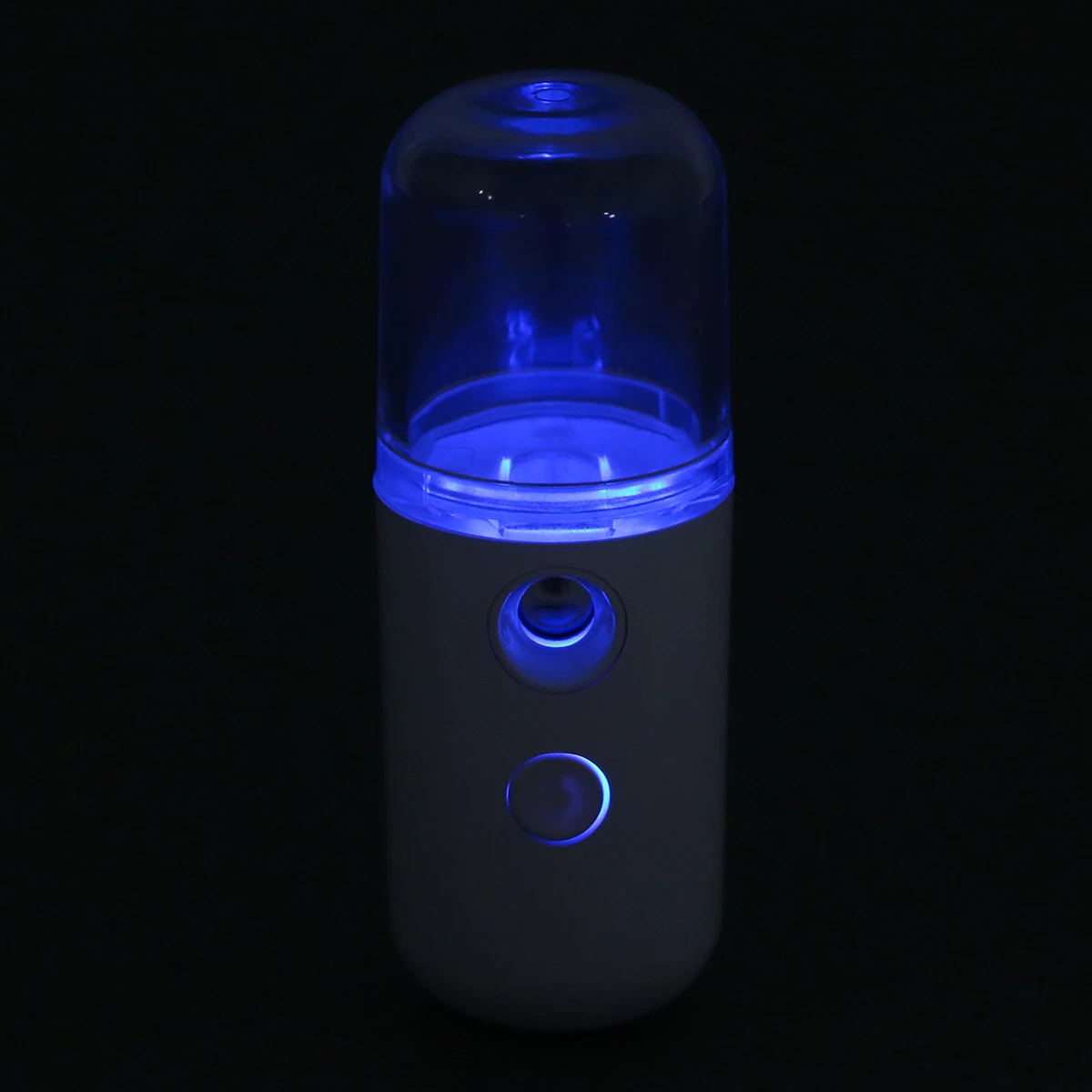 

Mini Portable Facial Steamer White Nano Mist Cooler for Skin Care Hydration Pore Cleansing Face Sprayer USB Rechargeable