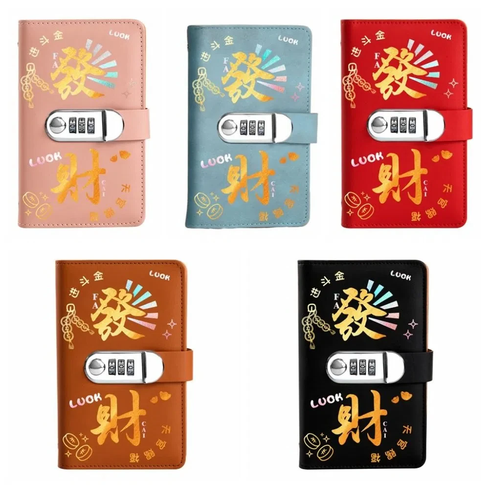 50Sheets Saving Money Binder Portable PU Leather Budget Binder with Lock Refillable Wallet Storage Planner Organizer 50 Sheets