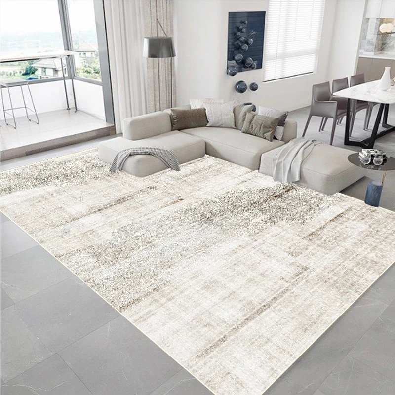 Abstract Nordic Style Carpet Living Room Decor Non-slip Easy Clean Rugs for Bedroom Large Area Sofa Side Floor Mat Customizable