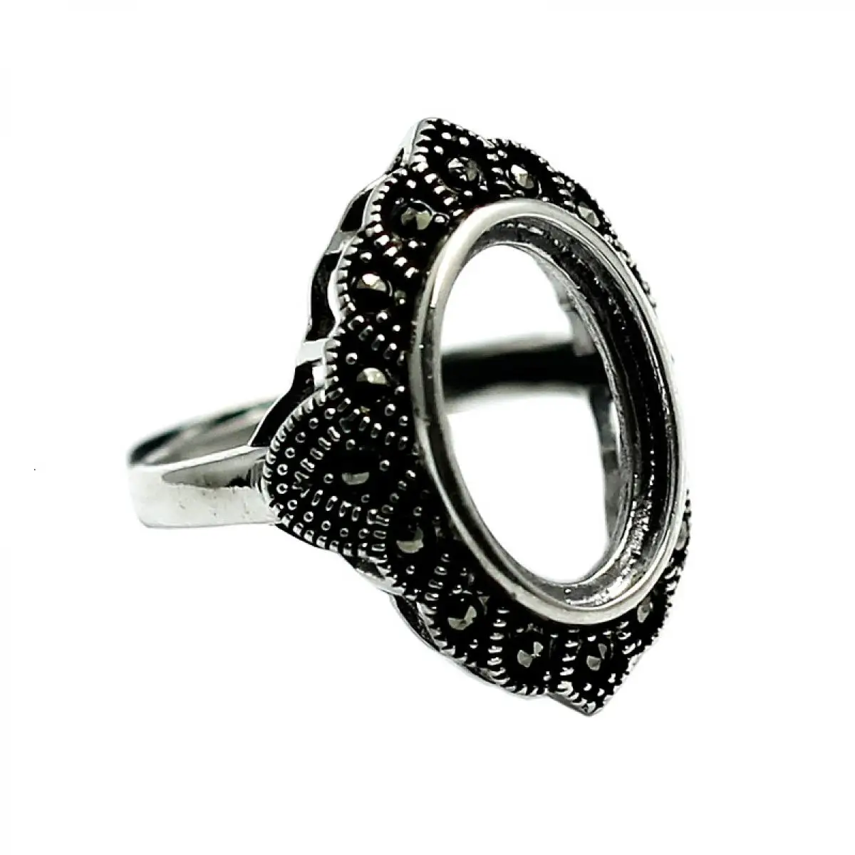 

Beadsnice Vintage 925 Sterling Silver Rings for Women Jewelry Wholesale Antique Thai Silver Adjustable Ring ID32257