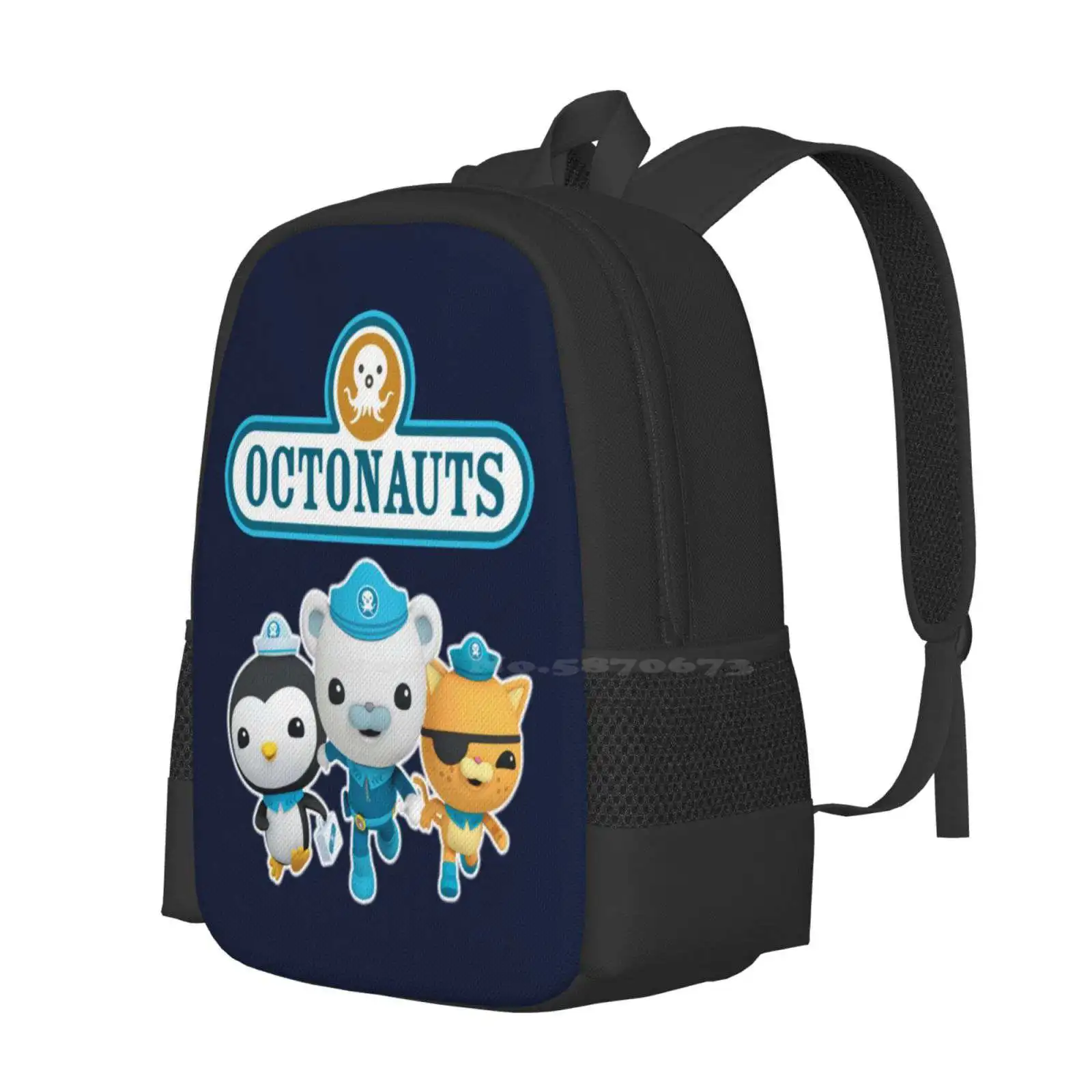 Cute Octonauts Fashion Pattern Design Travel Laptop School zaino Bag Octonauts Logo ottonautights Captain Barnacles Pirate Cat