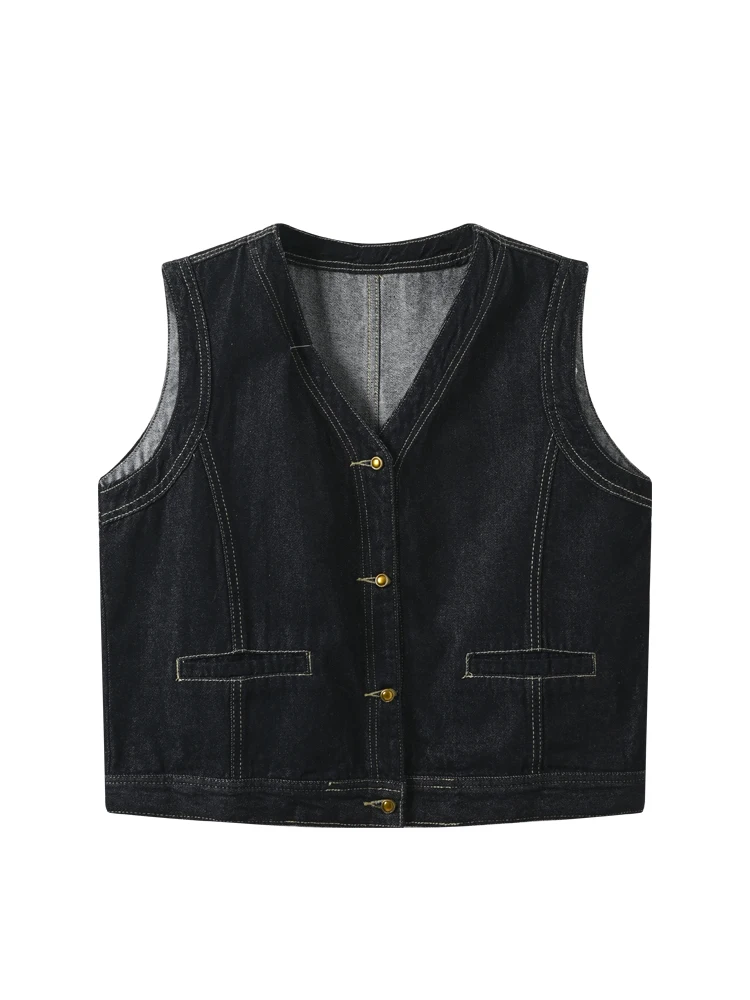 Loose Casual V-Ne Tank Top Women plus Size Faionable Age-Defng Autumn Top for Plump Sisters Sweet Sle Polyester Fiber