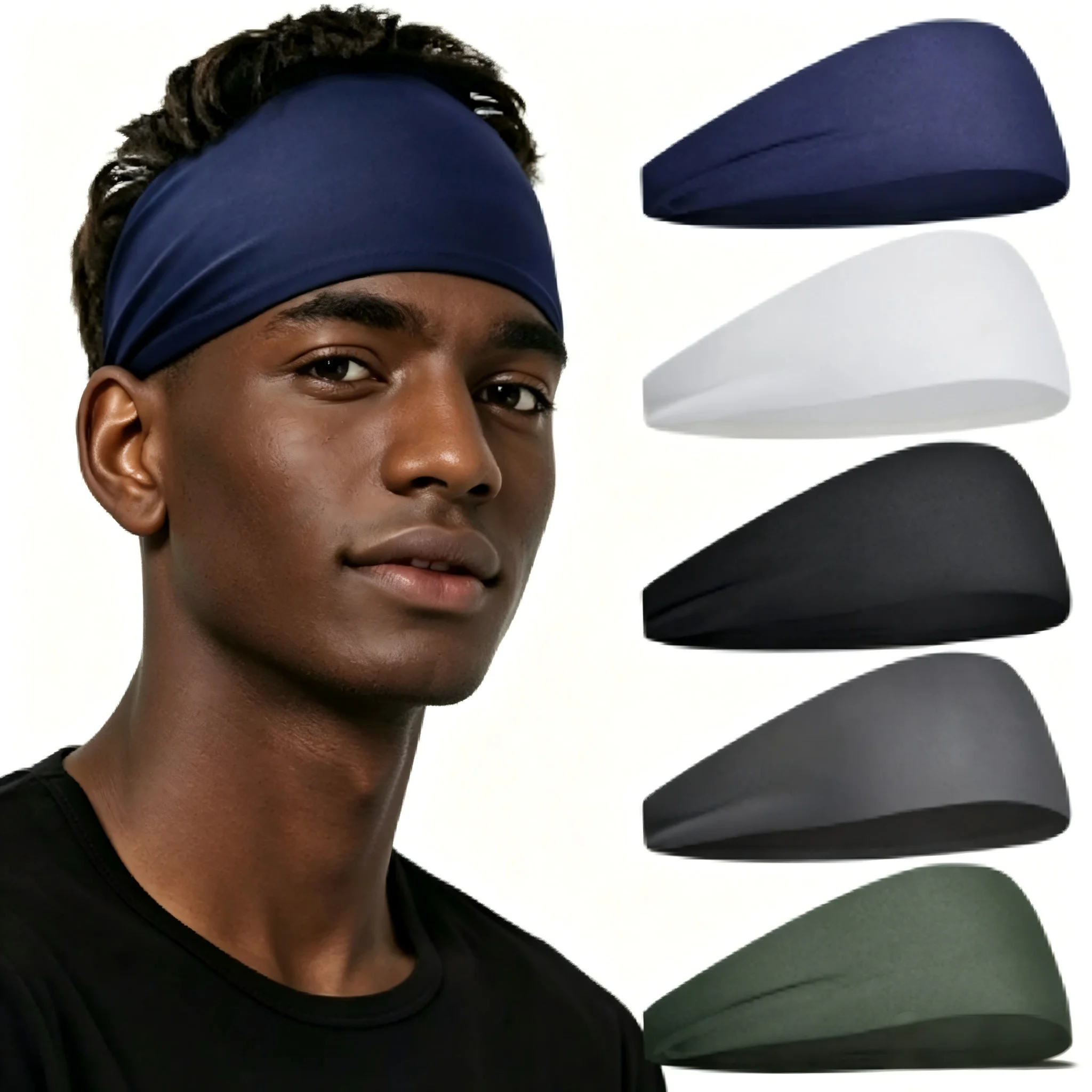 

1Pc Adjustable Sports Headband, made of soft breathable fabric with great sweat-wicking and non-slip performance. Unisex athletic hair band keeps hair in place, perfect for running, gym, basketball cycling and all kinds of fitness sports for men and women