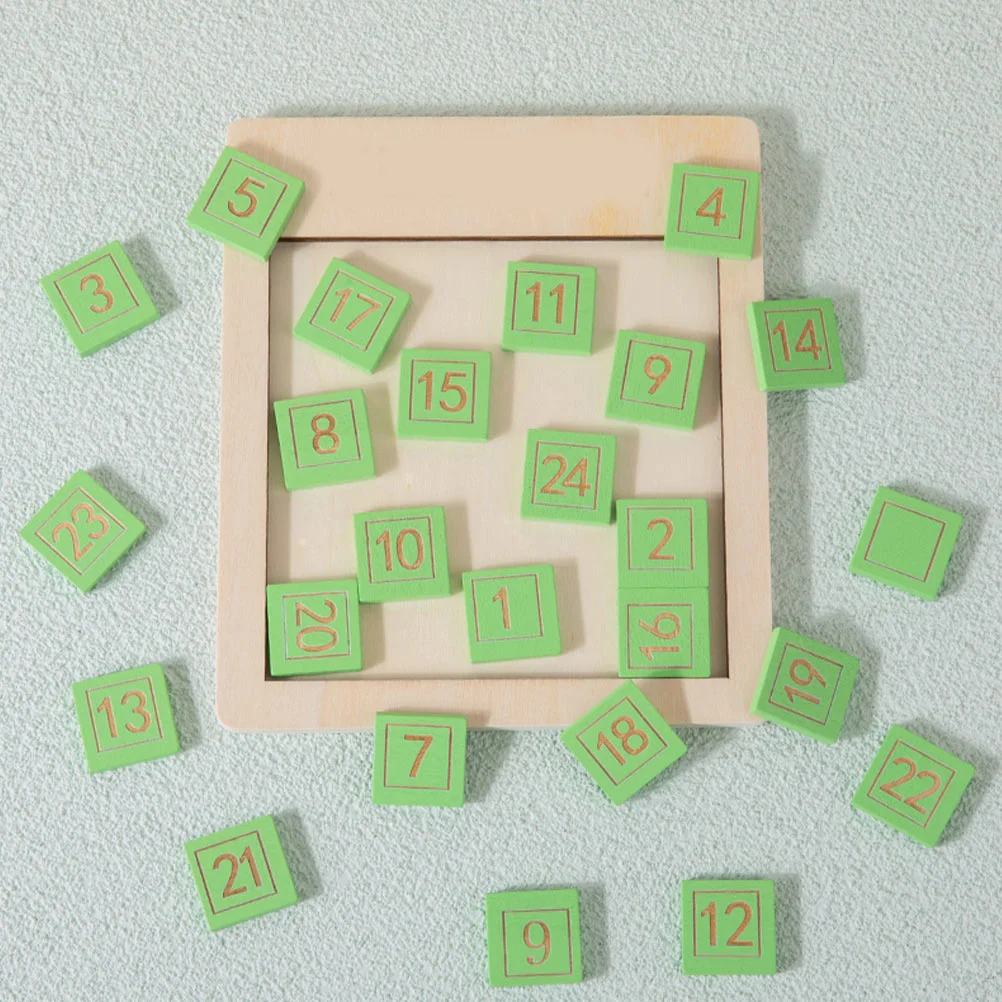 

3Pcs Number Slide Puzzle Educational Wooden Blocks for Kids Brain Development Interactive Learning Cognition Plaything