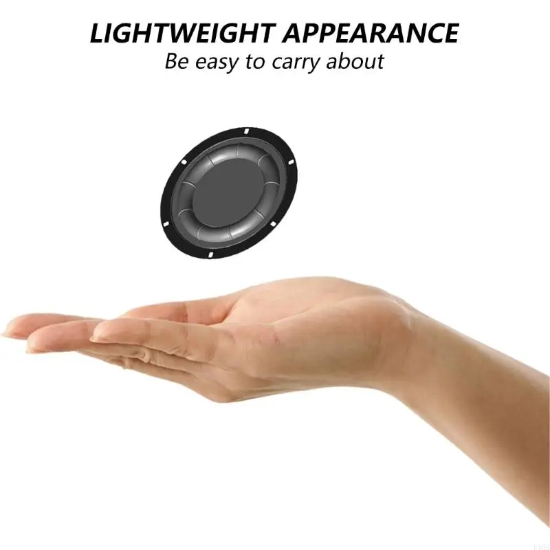 D5BB 6.5in/8in ลำโพงซับวูฟเฟอร์ไดอะแฟรมวูฟเฟอร์หม้อน้ำ Bass Passive ลำโพงสำหรับผู้ที่ชื่นชอบดนตรี