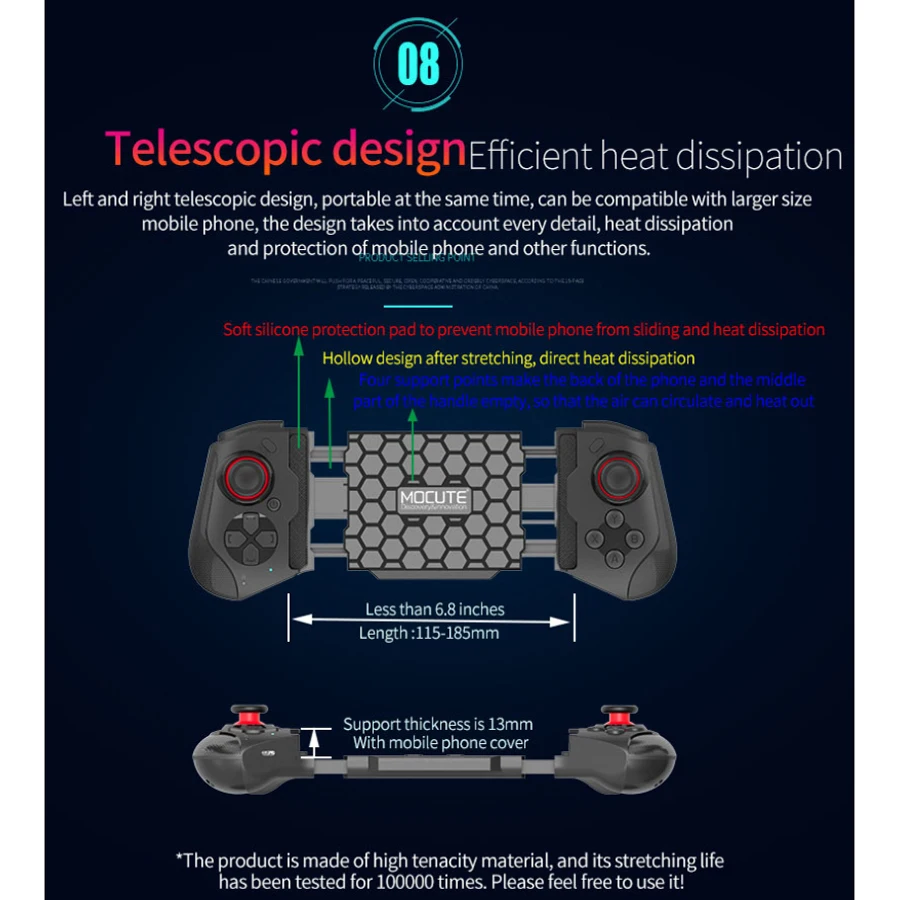 Controller mobile Pubg per iPhone Telefono cellulare Android Gamepad Controllo Bluetooth Joystick Trigger Game Pad Cellulare Smartphone