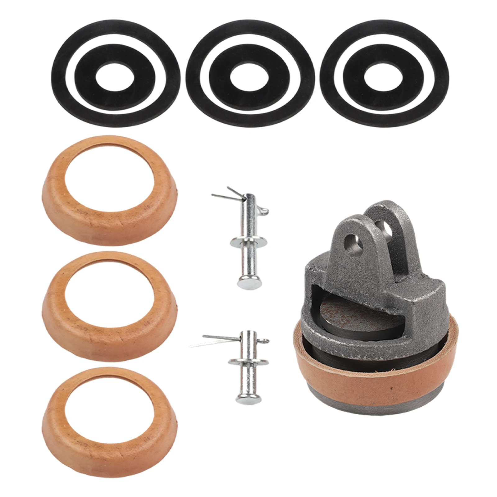 For Fountain Pumps Sealing Ring Set Handle Pump Parts Garden Maintenance Cowhide Leather Material Efficient Water Flow