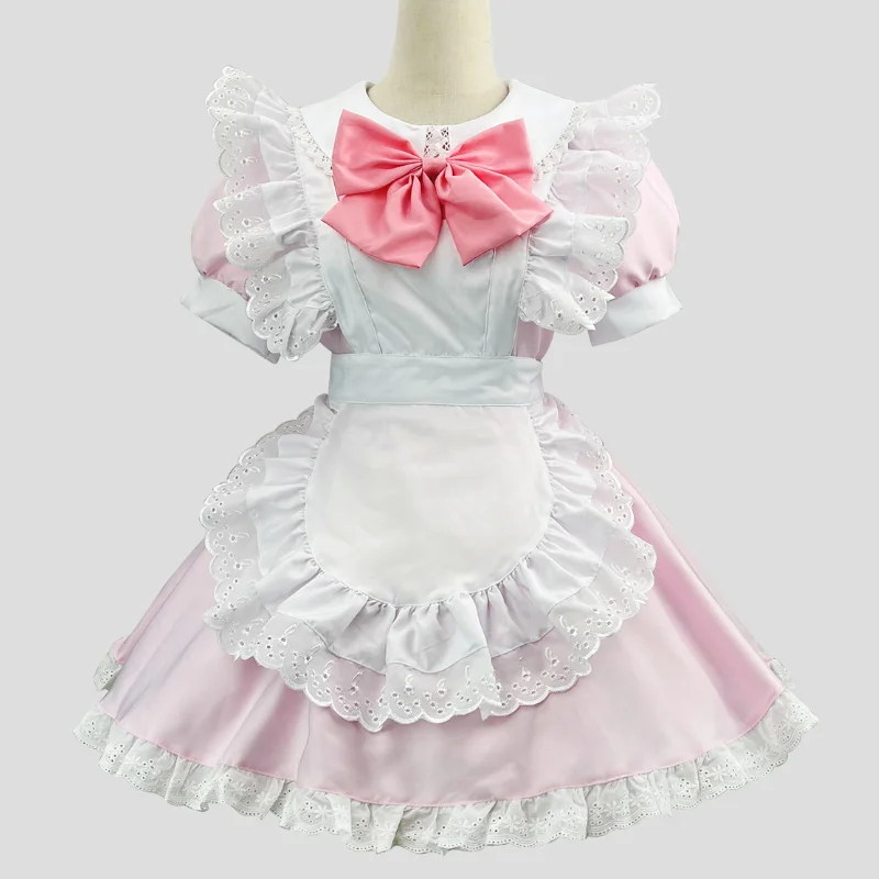 

New Sweet and Cute COS Deer Eye Round COS Clothing Maid Outfit, Lolita Large Size Maid