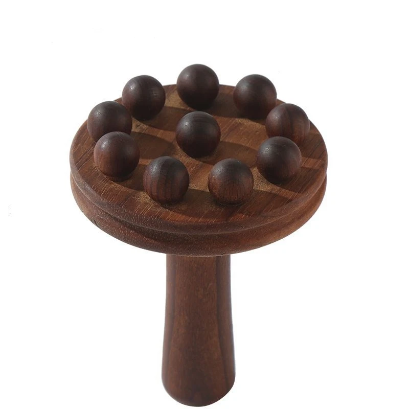

Solid Wood Meridians Brush Massager for Abdomen Body Relaxation Back Shoulders Neck Calves Treatment Massage Tool