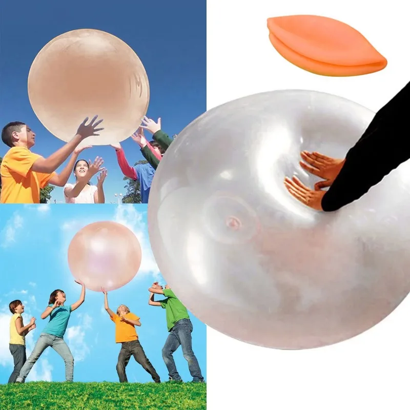 Bubble Ball 120cm Blow Up Balloon Toy Outdoor Soft Air Baby Shower Water Filled Fun Party Game Summer Gift Inflatable Gift