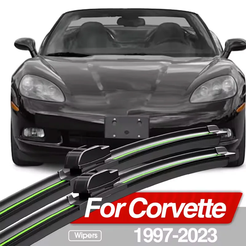 For Chevrolet Corvette C5 C6 C7 C8 1997-2023 Front Windshield Wiper Blades 2pcs Windscreen Window Accessories 2010 2016 2021