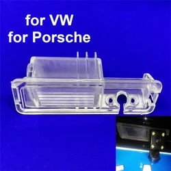 Car Rear View Camera Bracket License Plate Light Housing for VW Golf 6 CC Polo Bora Passat for Porsche Cayenne Macan