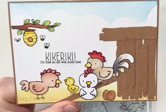 Chicken Love  Sheep Pig Smile Metal Cutting Dies Silicone Stamps Scrapbooking Stencil Photo Album Card DIY Paper Embossing Craft