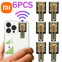 Xiaomi Cellular Amplifier 1/3/6PCS Wi-Fi Range Extender Mobile Phone Signal Enhancement Sticker or iPhone Samsung Universal