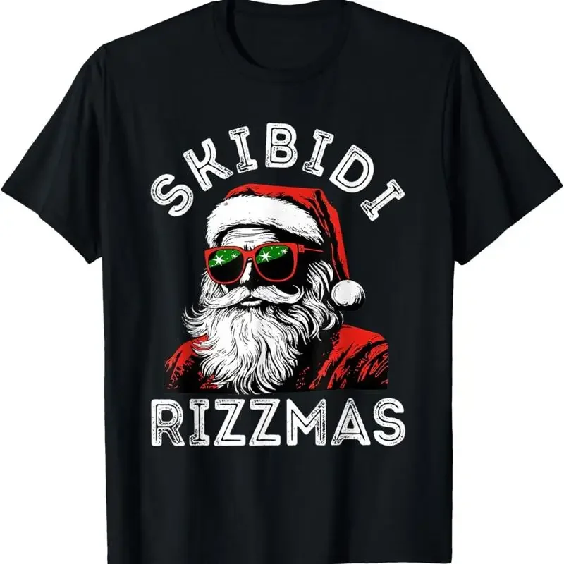 Skibidi Rizzmas Christmas Rizz Santa Claus Charisma Kid Cool T-Shirt