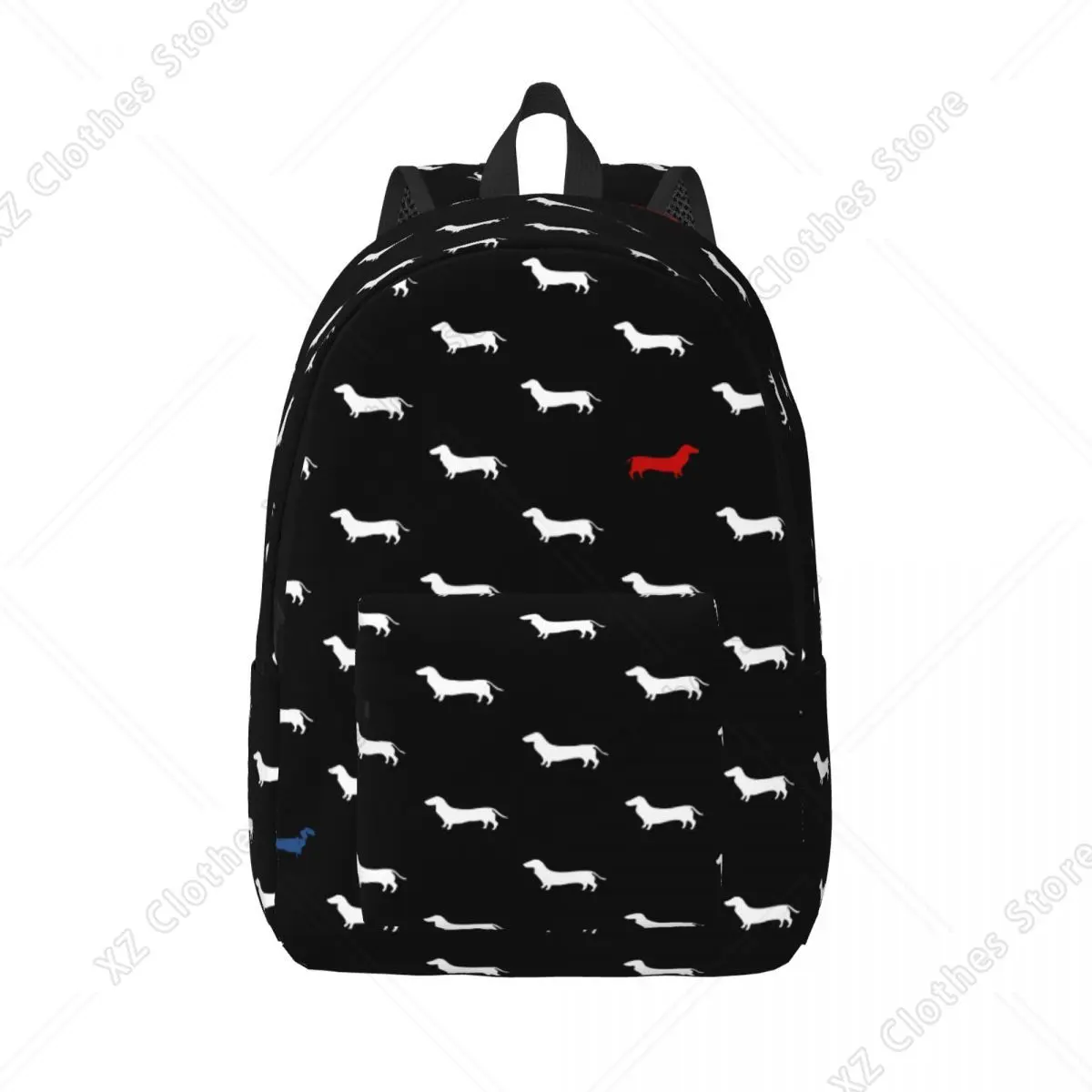 Dachshund Pattern for Teens Student School  Doxie Dog Lover Daypack Middle High College Travel