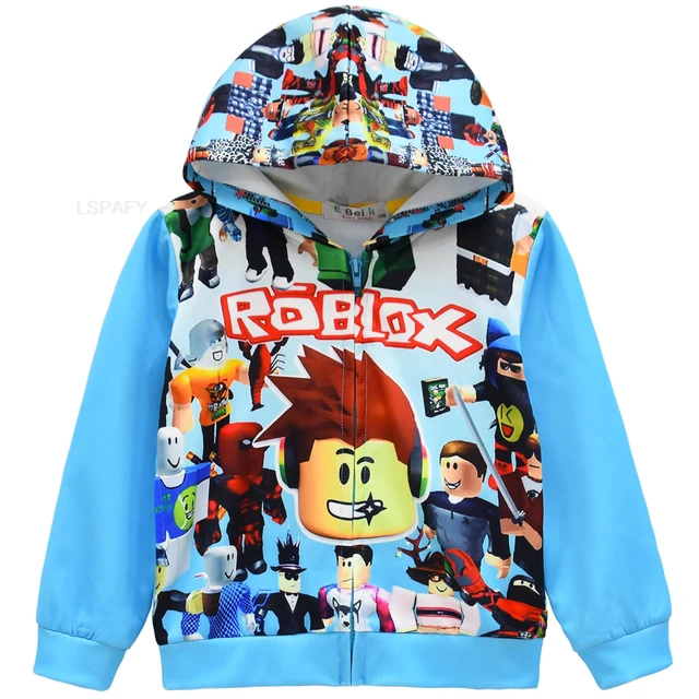 Hot ROBLOX Boy Jacket Cotton Spring Autumn Cartoon Children s Hoodie Baby Kids Coat Fashion Anime Clothes AliExpress